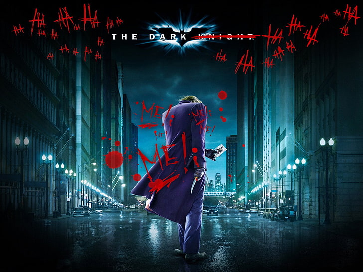 Poster The Dark Knight, Batman, The Dark Knight, Joker, Wallpaper HD