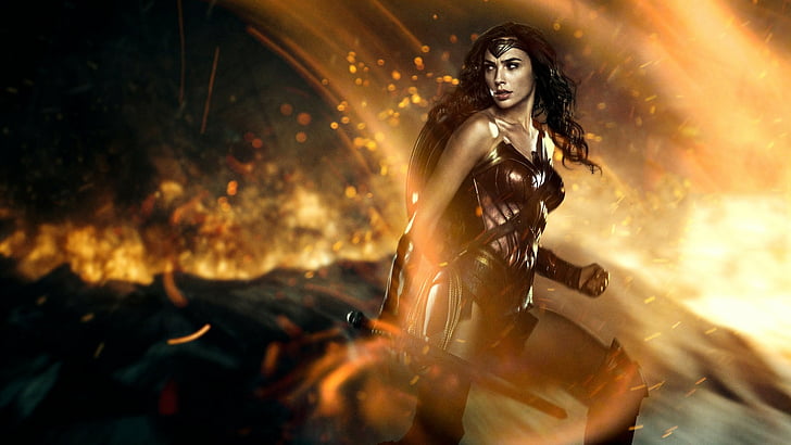 Sfondo digitale Wonder Woman, Wonder Woman, Gal Gadot, 5k, Sfondo HD