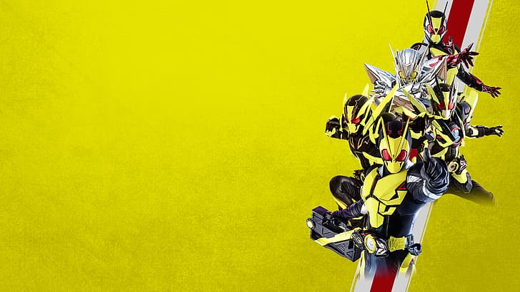 Kamen Rider Zero One, камэн-райдер Zero Two, сияющая штурмовая форма, металлический кластерный бункер, камэн-райдер, токусацу, HD обои