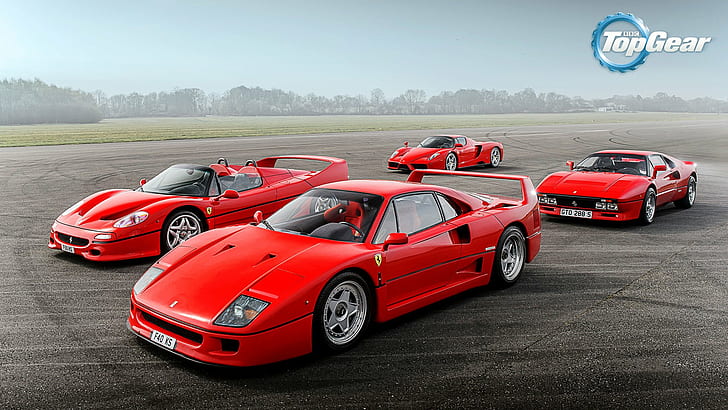 288، enzo، f40، f50، f50، ferrari، front، gear، gto، italian، red، supercars، top، track، خلفية HD