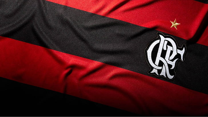 Flamengo, Clube de Regatas do Flamengo, rosso, nero, Sfondo HD