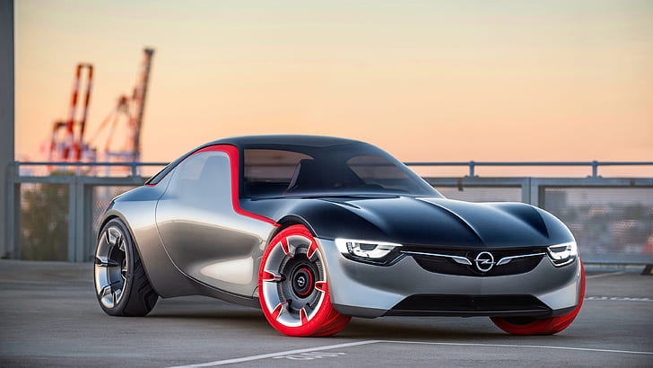 Opel GT концепт суперкара, вид спереди, Opel, GT, концепт, суперкар, передок, вид, HD обои