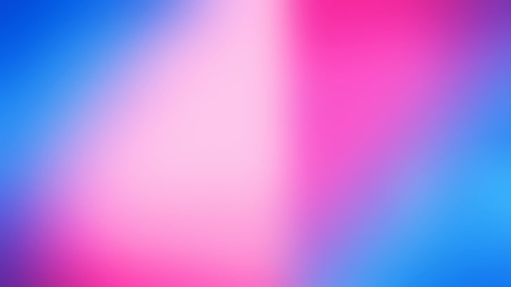 розовые и голубые обои, градиент, розовый, размытый, синий, простой фон, простой, абстрактный, HD обои