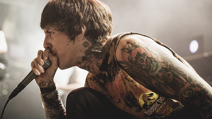 Oliver Sykes, metalcore, sångare, Bring me the horizon, Oliver Sykes, HD tapet