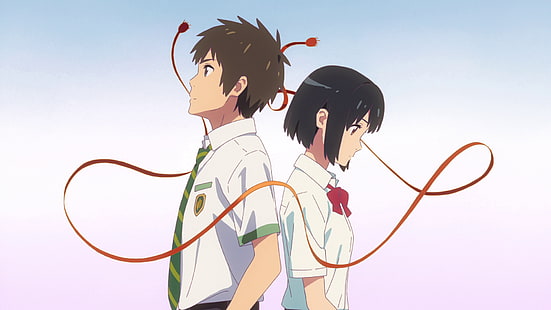 Anime, Votre Nom., Kimi No Na Wa., Mitsuha Miyamizu, Taki Tachibana, Fond d'écran HD HD wallpaper