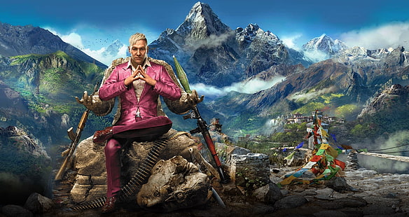 Far Cry 5 Spiel, Far Cry 4, Ubisoft, Kirata, Pagan min, HD-Hintergrundbild HD wallpaper
