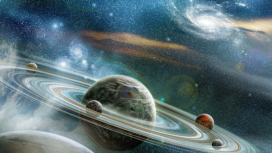 Space Galaxy Planets Stars Space Sci Fi 4k Ultra Hd Wallpaper สำหรับ Android Windows และ Xbox 5120 × 2880, วอลล์เปเปอร์ HD HD wallpaper