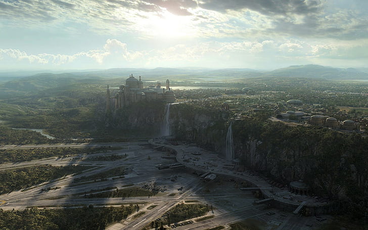 Naboo, Landschaft, Fotomanipulation, Star Wars, HD-Hintergrundbild