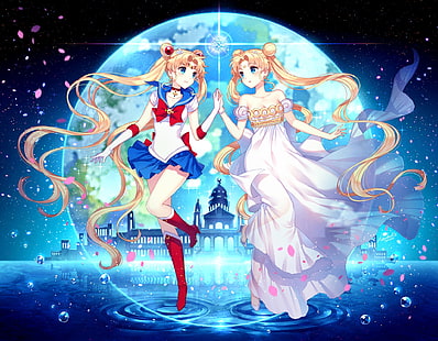 Sailor Moon, anime, anime girls, HD wallpaper HD wallpaper