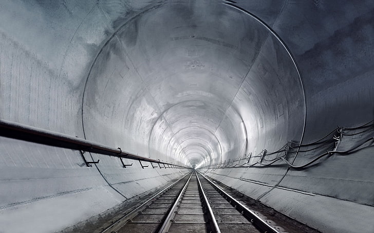fotografi, kereta api, terowongan, arsitektur, Wallpaper HD