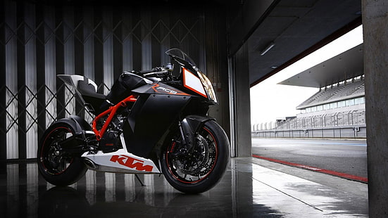 KTM, мотоцикл, супербайк, KTM 1190 RC8, мотоцикл, автомобиль, супербайк гонки, гонки, HD обои HD wallpaper