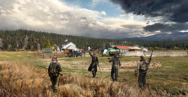 Far Cry 5, gry wideo, USA, Ubisoft, Far Cry, Tapety HD HD wallpaper