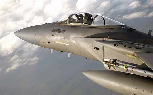 طائرة من طراز F-15 Eagle ، طائرات حربية ، طائرات عسكرية، خلفية HD HD wallpaper