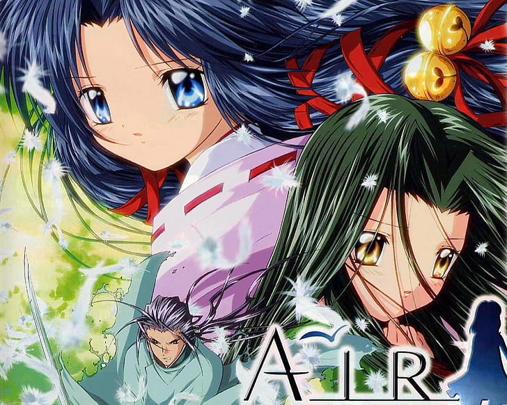 Anime, Air, Kanna (Air), Kannabi no Mikoto, Ryuya (Air), Uraha (Air), HD wallpaper