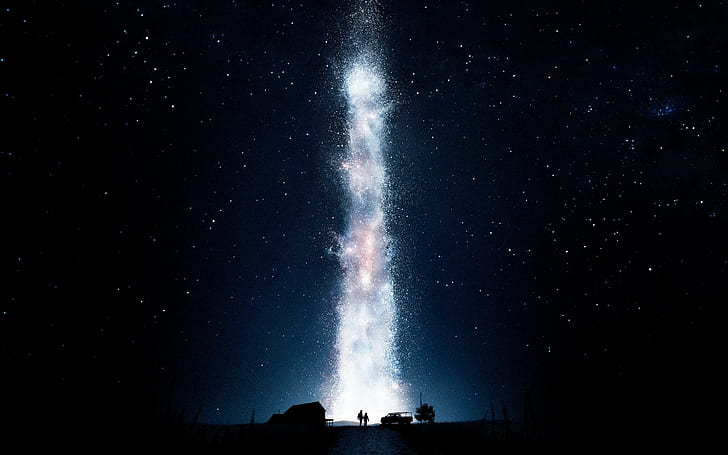 Interstellare (film), film, notte, spazio, stelle, cielo, Sfondo HD