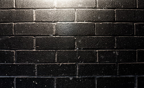 muro de hormigón negro, fondo, papel pintado, pared, ladrillo, Fondo de pantalla HD HD wallpaper