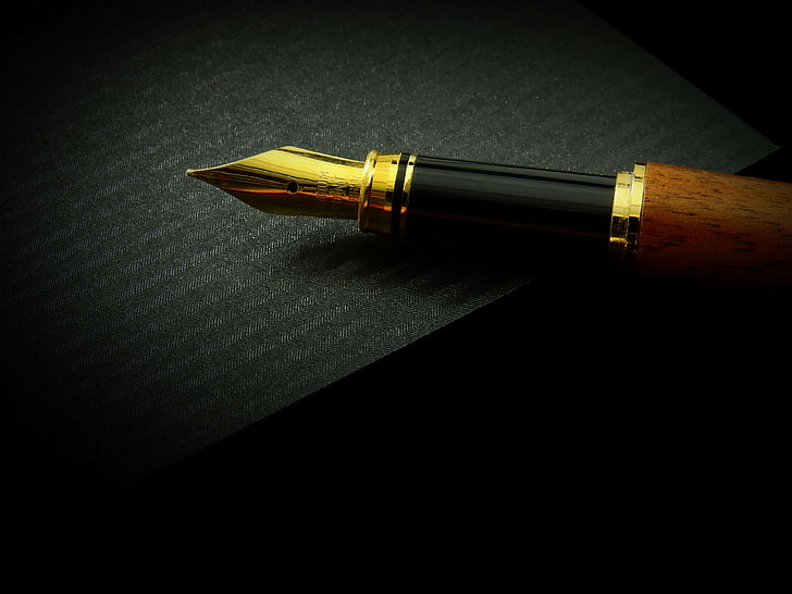 classic, close up, draw, expensive, fountain pen, ink, pen, work, write, writing, writing tool, HD wallpaper