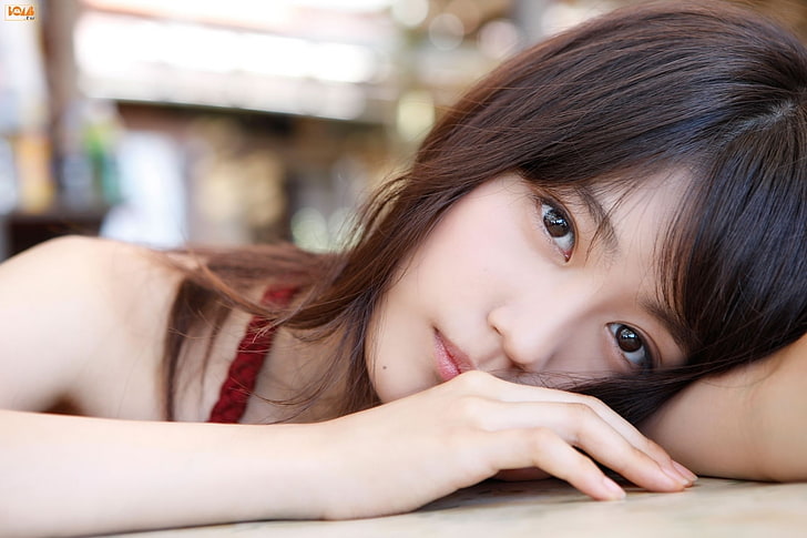 arimura kasumi, actress, japanese women, close-up, sad expression, Girls, HD wallpaper