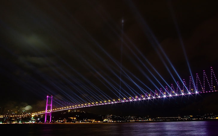 Турция Истанбул Босфор Босфорен мост Архитектура Мостове HD Art, Турция, Истанбул, Босфор, Босфорен мост, HD тапет