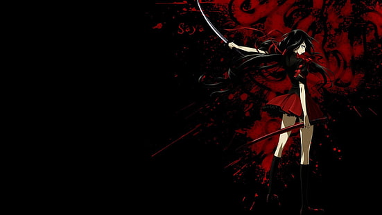 аниме, Blood-C, HD тапет HD wallpaper