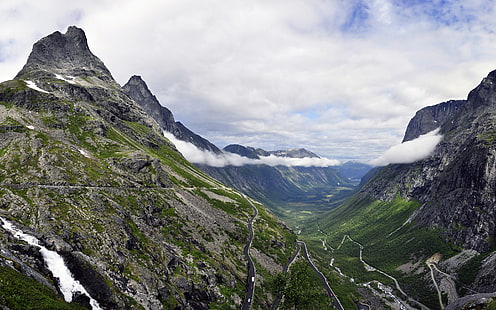 Noruega, Trollstigen, Westland, Ålesund, Alesund, Vestlandet, Fondo de pantalla HD HD wallpaper