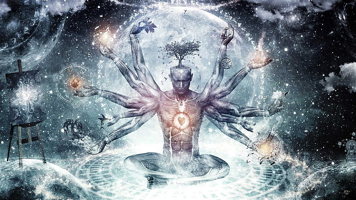 Cameron Gray, Männer, psychedelisch, Seelen, Zeit, Universum, HD-Hintergrundbild