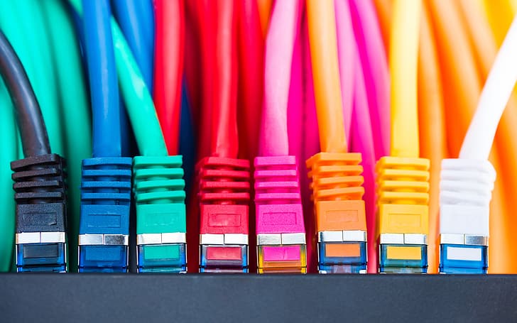 colorful, ethernet, HD wallpaper