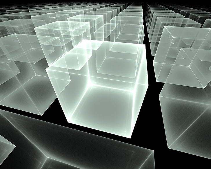 mucchio di cubi carta da parati, cubo, cubi, cubo di ombra, Sfondo HD