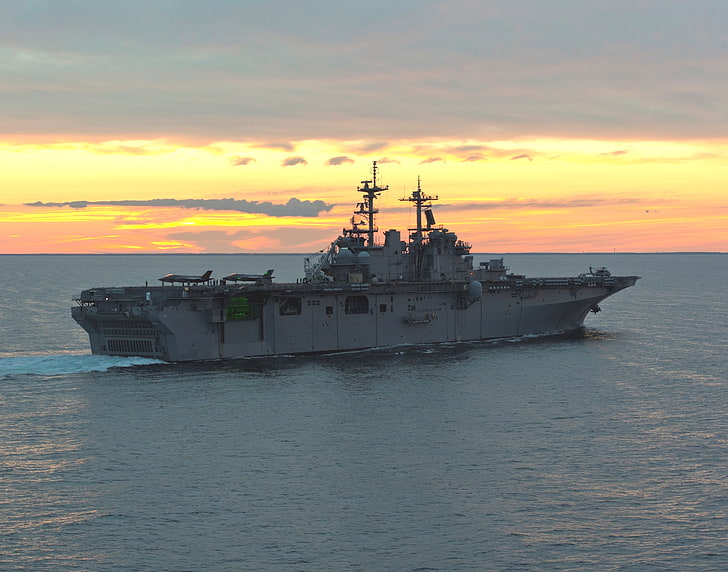 Marine des États-Unis, USS Wasp, navire de guerre, Fond d'écran HD