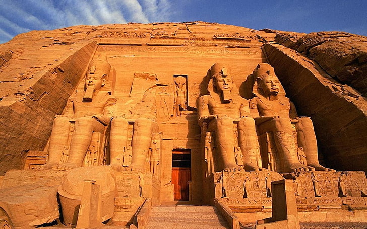 エジプトのランドマーク、エジプト、エジプトの神々、 HDデスクトップの壁紙