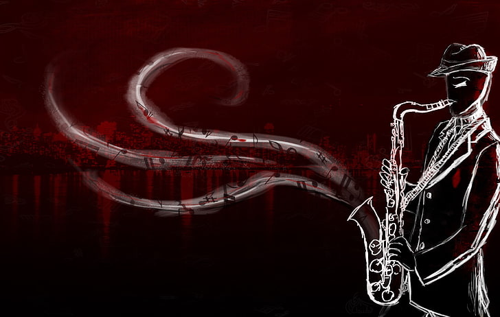 Homestuck, music, digital art, saxophones, HD wallpaper