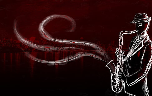 Homestuck, music, digital art, saxophones, HD wallpaper HD wallpaper