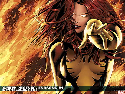 X-men HD, произведения на изкуството на Marvel x-men phoenix, комикси, x, men, HD тапет HD wallpaper