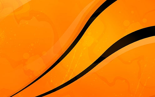 Abstrait, orange, fond, orange et noir vector art, abstrait, orange, fond, Fond d'écran HD HD wallpaper