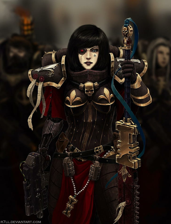 Warhammer 40.000, Schwestern der Schlacht, digitale Kunst, HD-Hintergrundbild, Handy-Hintergrundbild