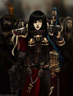 Warhammer 40.000, Sisters of Battle, seni digital, Wallpaper HD HD wallpaper