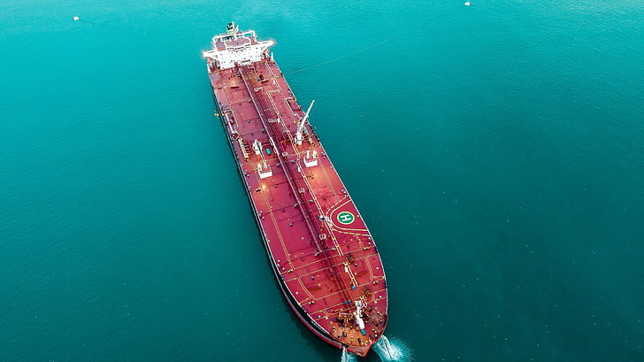 pétrolier, navire, navire, mer, véhicule, Fond d'écran HD