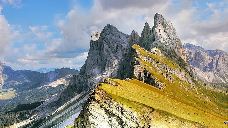 yüksek dağ, İtalya, alpler, avrupa, avrupa, kaya, odie, tyrol, masif, sırt, tepe, HD masaüstü duvar kağıdı