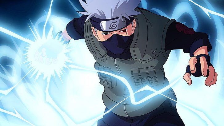 Kakashi Lightning Blade Wallpaper, Naruto Shippuuden, Anime, Manga, Hatake Kakashi, Anime-Jungs, HD-Hintergrundbild