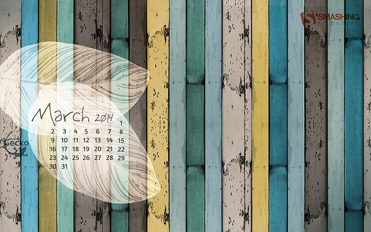 Wooden Stripes-March 2014 calendar wallpaper, HD wallpaper