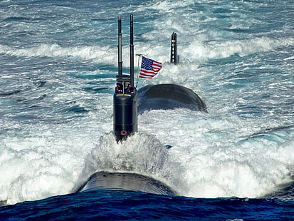 submarino, bandera, vehículo, militar, Fondo de pantalla HD HD wallpaper