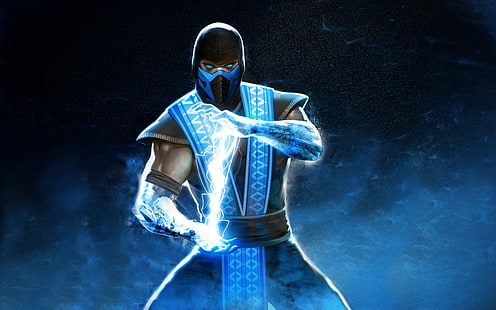 Mortal Kombat Subzero цифровые обои, Sub-Zero, Mortal Kombat, HD, 4K, HD обои HD wallpaper