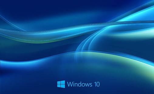 Windows 10, papier peint numérique Windows 10 bleu et turquoise, Windows, Windows 10, Fond d'écran HD HD wallpaper