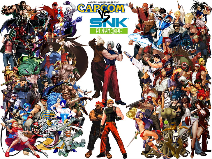 Video Game Art, video game characters, SNK, Capcom, movie characters, anime, Video Game Heroes, digital, HD wallpaper