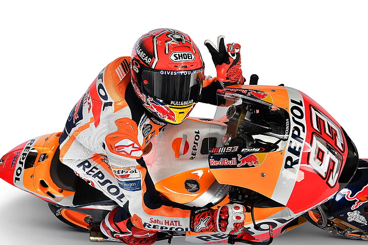 sepeda motor, Moto GP, Marc Marquez, Wallpaper HD