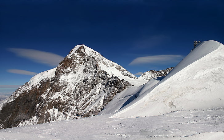 雪山 山 雪 線 ジオメトリ 冬 Hdデスクトップの壁紙