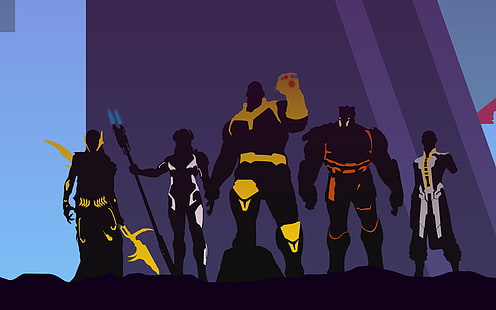 Karya Seni Avengers Infinity War Thanos, Karya Seni Infinity, Karya Seni, Avengers, War, Thanos, Wallpaper HD HD wallpaper