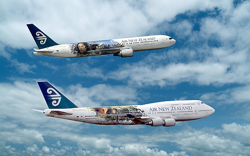 pesawat terbang, Angkatan Udara Kerajaan Selandia Baru, awan, Wallpaper HD HD wallpaper