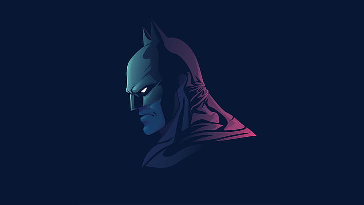 grafika, Batman, minimalizm, DC Comics, superbohater, Tapety HD