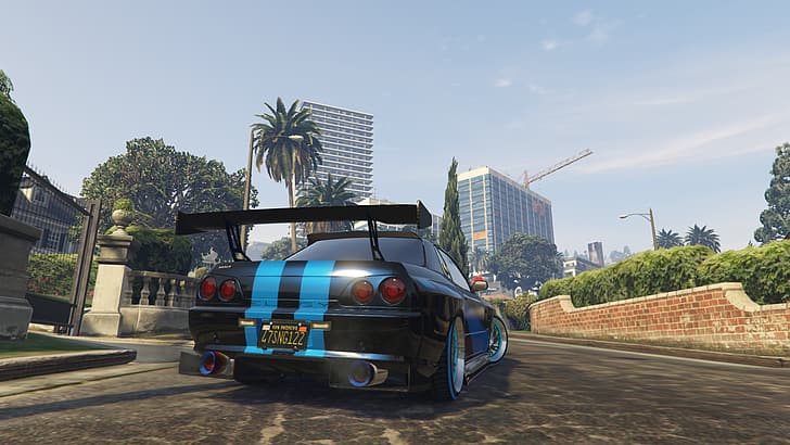 Grand Theft Auto V, car, skyline gtr, skyline r32, Skyline R34, HD wallpaper  | Wallpaperbetter